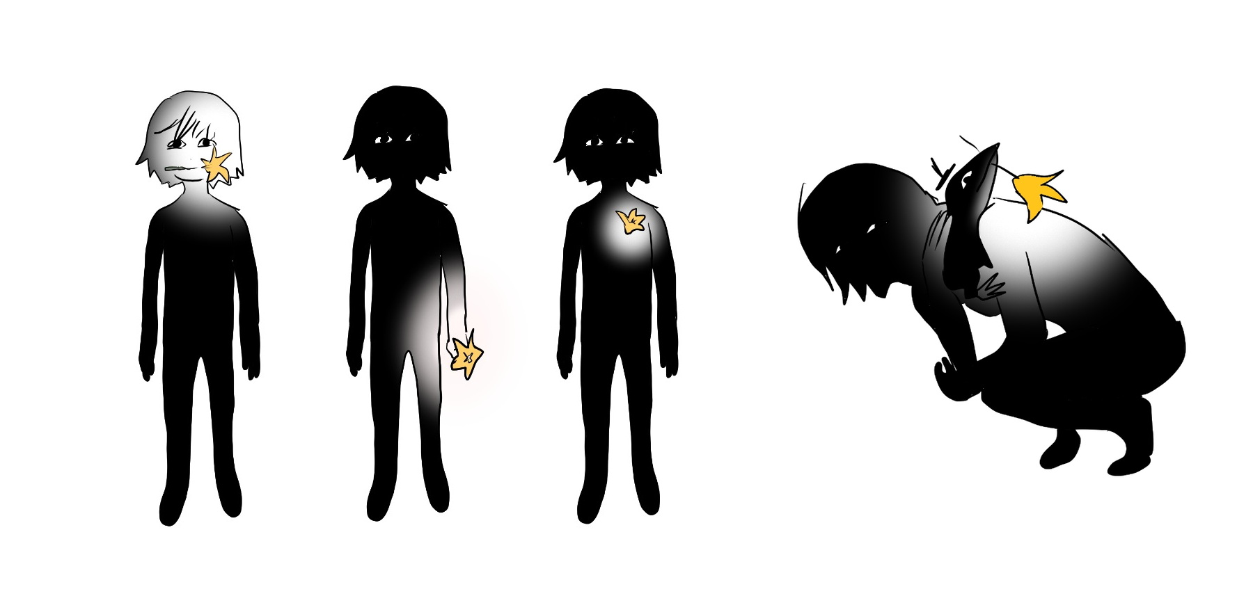 Which News (报忧社) — character concept sheet